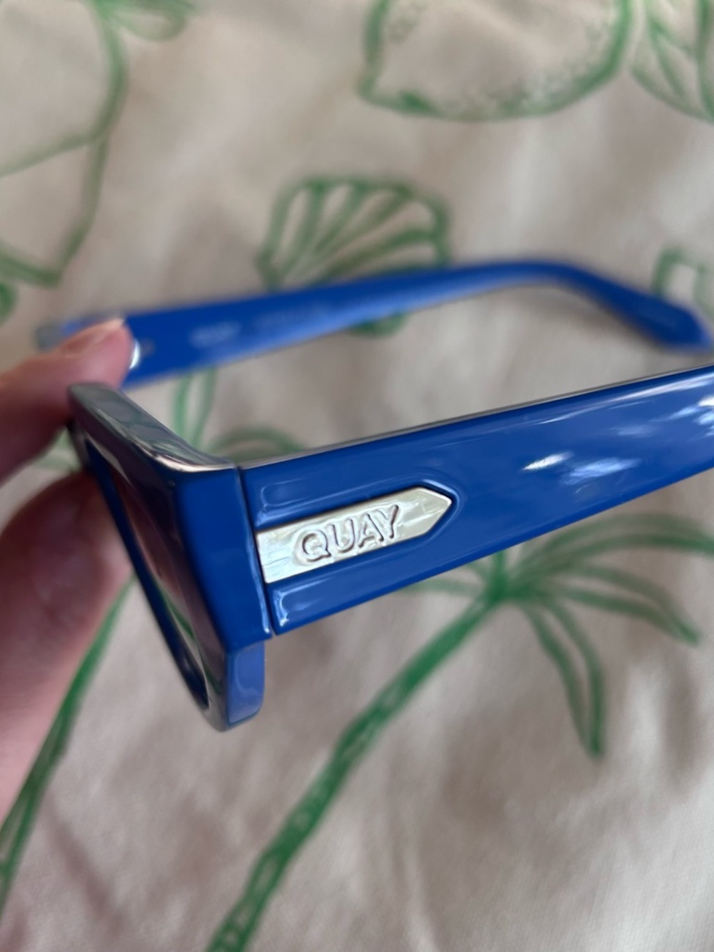 Quay Colbalt Blue Sunglasses - Picture 4 of 5